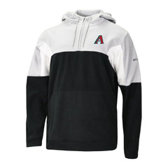 Arizona Diamondbacks Men's Lodge Fleece Quarter-Zip Hoodie - Black | Columbia