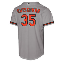 Adley Rutschman Baltimore Orioles Youth Road Replica Jersey - Gray | Nike