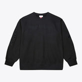 Detroit Red Wings Mitchell & Ness Phantom Fleece Crew Neck Sweatshirt Black