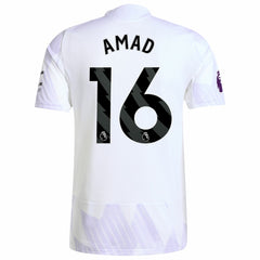 Amad Diallo Manchester United 2025/26 Away Player Jersey - White | Adidas outlet