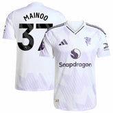Kobbie Mainoo Manchester United 2025/26 Away Player Jersey - White | Adidas on sale