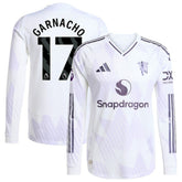 Alejandro Garnacho Manchester United 2025/26 Away Long Sleeve Player Jersey - White | Adidas online