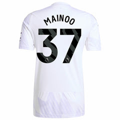 Kobbie Mainoo Manchester United 2025/26 Away Replica Player Jersey - White | Adidas for sale