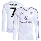 Mason Mount Manchester United 2025/26 Away Replica Long Sleeve Player Jersey - White | Adidas discount
