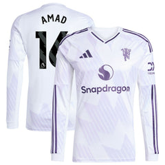 Amad Diallo Manchester United 2025/26 Away Replica Long Sleeve Player Jersey - White | Adidas outlet