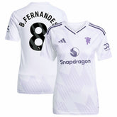 Bruno Fernandes Manchester United Women's 2025/26 Away Replica Player Jersey - White | Adidas outlet
