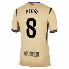 Pedri Barcelona 2025/26 Away Stadium Replica Jersey - Gold | Nike on sale