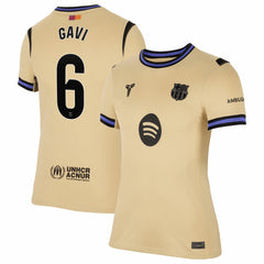 Gavi Barcelona Women's 2025/26 Away Stadium Replica Jersey - Gold | Nike discount