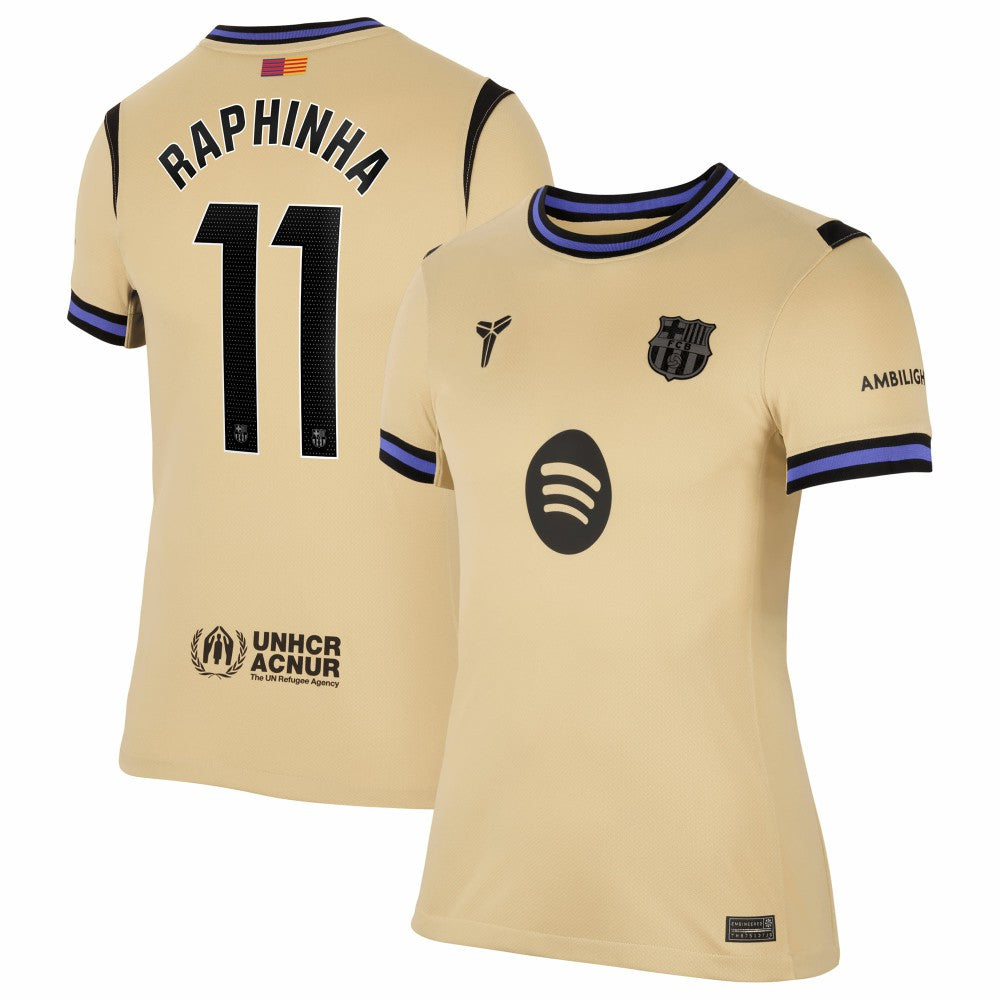 Raphinha Barcelona Women's 2025/26 Away Stadium Replica Jersey - Gold | Nike online