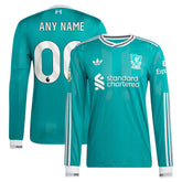Liverpool 2025/26 Third Long Sleeve Custom Jersey - Green | Adidas shop