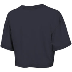 Detroit Tigers Majestic Threads Women's Boxy Crop T-Shirt - Navy