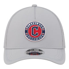 Cleveland Guardians Patch 39THIRTY A-Frame M-Crown Perforated Flex Hat - Gray | New Era