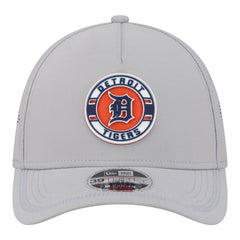 Detroit Tigers Patch 39THIRTY A-Frame M-Crown Perforated Flex Hat - Gray | New Era