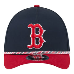 Boston Red Sox Rope M-Crown A-Frame 39THIRTY Flex Hat - Navy/Red | New Era