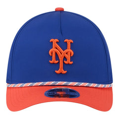 New York Mets Rope M-Crown A-Frame 39THIRTY Flex Hat - Royal/Orange | New Era