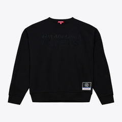 Philadelphia Flyers Mitchell & Ness Unisex Phantom Fleece Crew Neck Sweatshirt Black