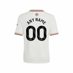 Arsenal Youth 2025/26 Third Replica Custom Jersey - White | Adidas for sale