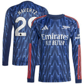 Kai Havertz Arsenal 2025/26 Away Replica Long Sleeve Player Jersey - Blue | Adidas for sale