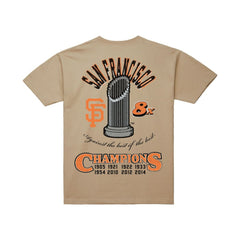 San Francisco Giants Legacy Defined T-Shirt - Cream | Mitchell & Ness