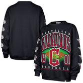 Cleveland Guardians Women's Trendy Team Go Big Oversized Sweatshirt - Navy | 47 brand