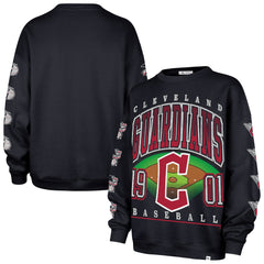 Cleveland Guardians Women's Trendy Team Go Big Oversized Sweatshirt - Navy | 47 brand