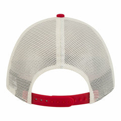 Philadelphia Phillies Women's Retro 9FORTY M-Crown A-Frame Trucker Adjustable Hat - Light Beige/Red | New Era