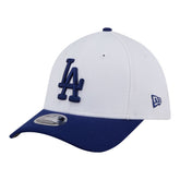 Los Angeles Dodgers Youth Baseball 39THIRTY M-Crown Flex Hat - White/Royal | New Era