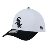 Chicago White Sox Youth Baseball 39THIRTY M-Crown Flex Hat - White/Black | New Era