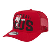 Cincinnati Reds Youth Logo Fade A-Frame 9FIFTY Snapback Hat - Red | New Era