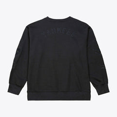 New York Yankees Phantom Fleece Crewneck Sweatshirt - Black | Mitchell & Ness