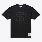 San Francisco Giants Cooperstown Collection Phantom T-Shirt - Black | Mitchell & Ness