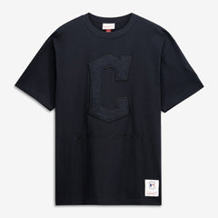Cleveland Guardians Cooperstown Collection Phantom T-Shirt - Black | Mitchell & Ness