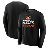 Cincinnati Bengals Streak Pullover Sweatshirt - Black online