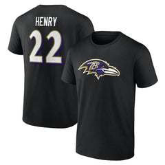 Derrick Henry Baltimore Ravens Icon Name & Number T-Shirt - Black online