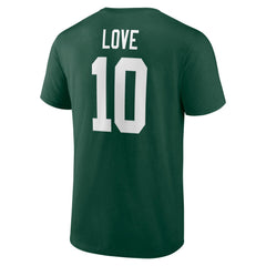 Jordan Love Green Bay Packers Icon Name & Number T-Shirt - Green on sale