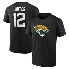 Travis Hunter Jacksonville Jaguars Icon Name & Number T-Shirt - Black online