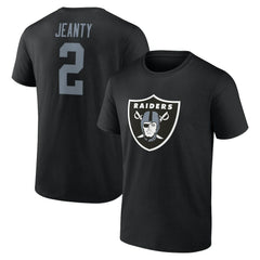 Ashton Jeanty Las Vegas Raiders Icon Name & Number T-Shirt - Black cheap