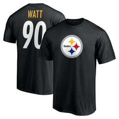 T.J. Watt Pittsburgh Steelers Icon Name & Number T-Shirt - Black on sale