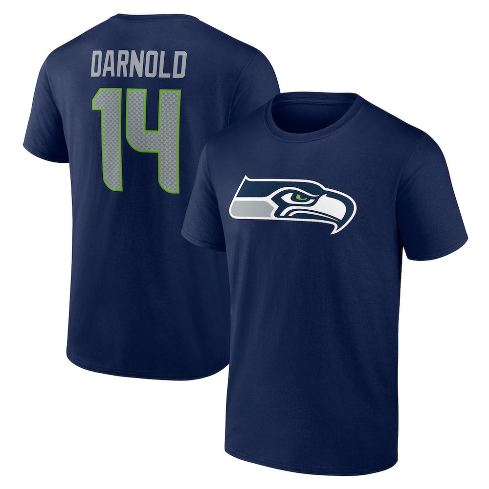 Sam Darnold Seattle Seahawks Icon Name & Number T-Shirt - College Navy outlet