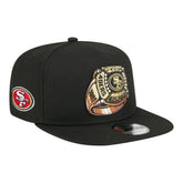 San Francisco 49ers New Era Super Bowl Ring 9FIFTY A-Frame Adjustable Hat - Black cheap