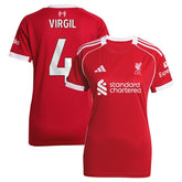 Virgil van Dijk Liverpool Women's 2025/26 Home Replica Jersey - Red | Adidas for sale