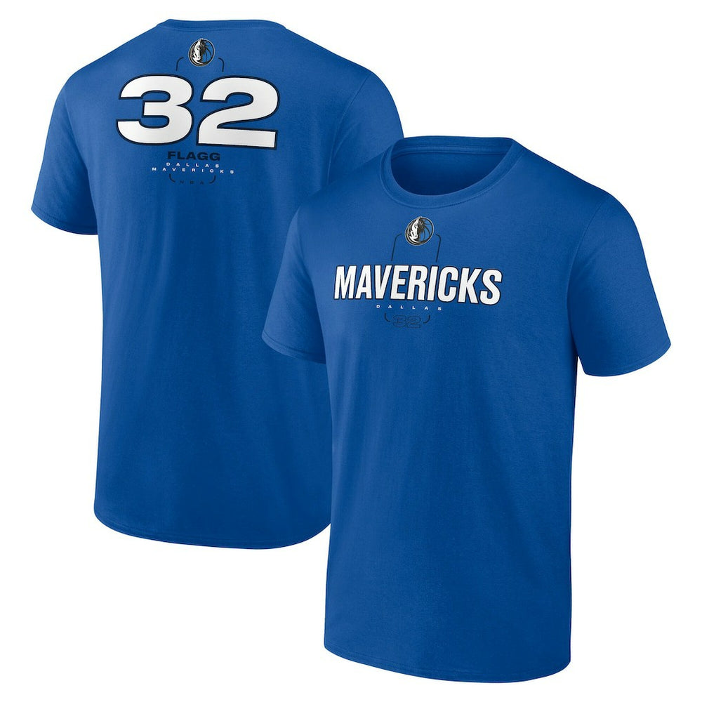 Cooper Flagg Dallas Mavericks Name & Number T-Shirt sale - Blue discount
