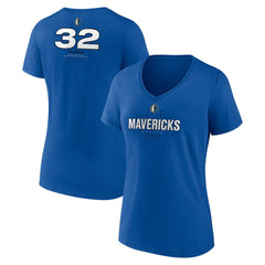 Cooper Flagg Dallas Mavericks Women's Name & Number V-Neck T-Shirt sale - Blue on sale