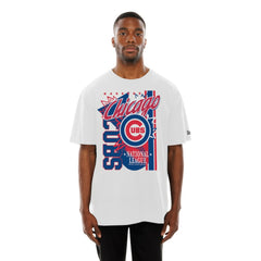 Chicago Cubs Big Graphic Domestic T-Shirt - White | New Era