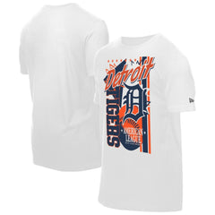 Detroit Tigers Big Graphic Domestic T-Shirt - White | New Era
