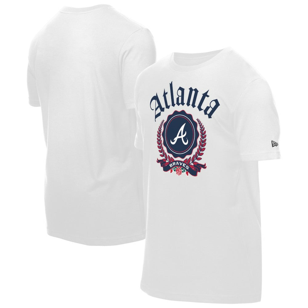 Atlanta Braves Fleur Domestic T-Shirt - White | New Era