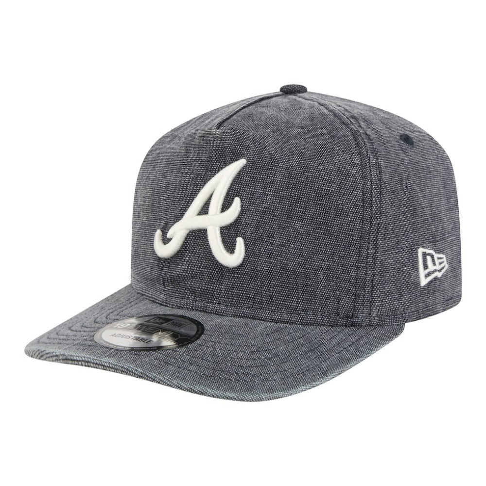 Atlanta Braves Denim Classic 19TWENTY Adjustable Hat - Navy Heather | New Era
