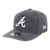 Atlanta Braves Denim Classic 19TWENTY Adjustable Hat - Navy Heather | New Era