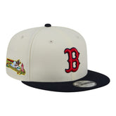 Boston Red Sox Localized 9FIFTY Snapback Hat - Cream/Navy | New Era