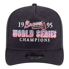 Atlanta Braves 1995 World Series Champions Historic 9FIFTY A-Frame Snapback Hat - Navy | New Era